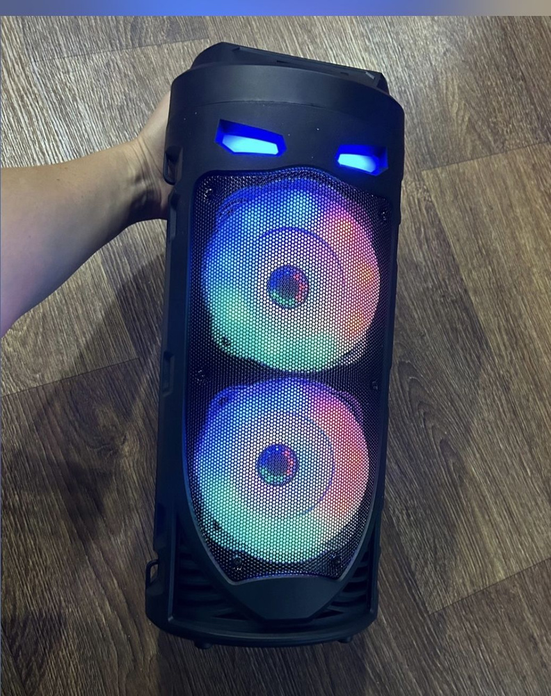 Портативная колонка Bluetooth с караоке, мультимедийная, FM-радио ...