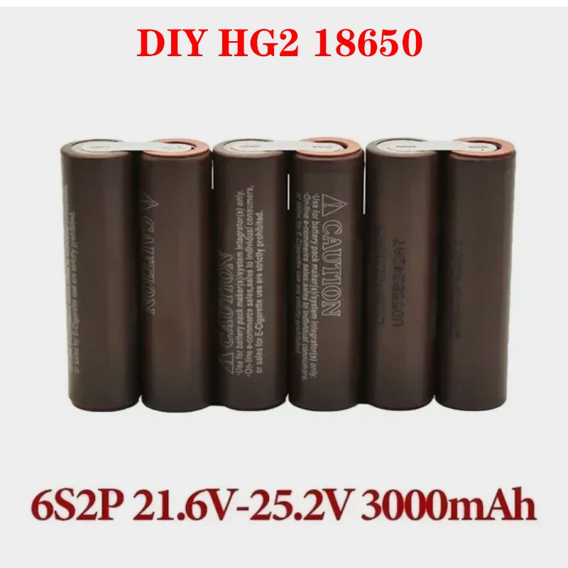 Аккумулятор для отвертки Сварочный аккумулятор HG2 18650 , 6S1P 21.6V 3000mAh  #1