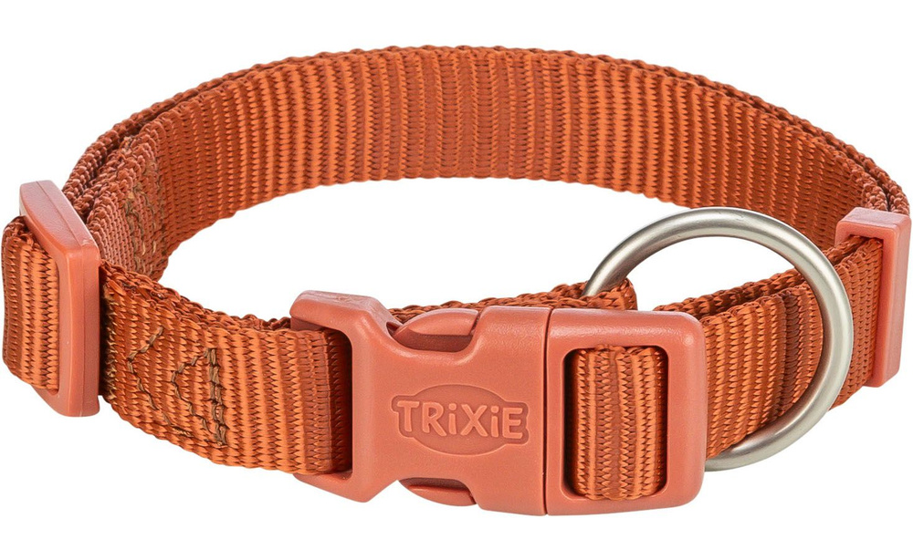 Ошейник "TRIXIE" для собак "Premium Collar",(XS-S), 22-35см/10мм, нейлон, цвет: красно-коричневый  #1