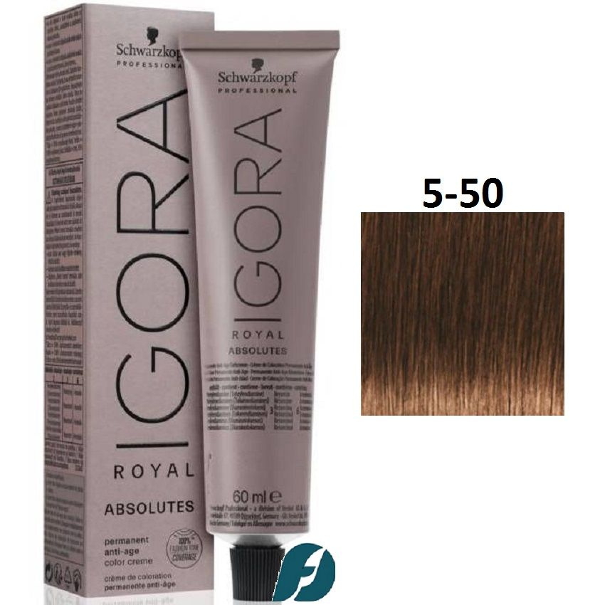 Schwarzkopf Professional Igora Royal Absolutes 5-50 Стойкая крем-краска для окрашивания зрелых волос, #1