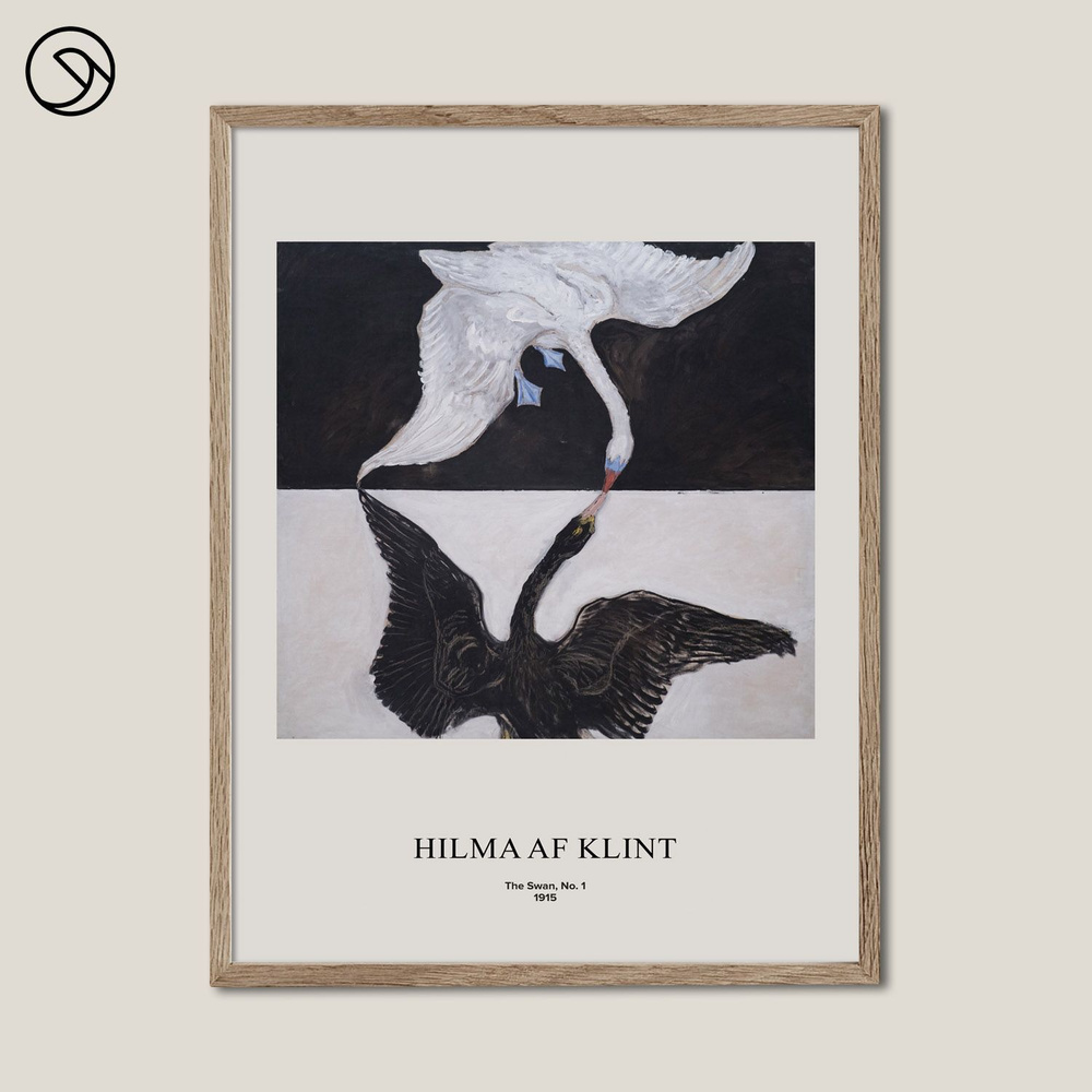 Постер для интерьера Postermarkt, Hilma af Klint The Swan No.1, 50х70 см #1