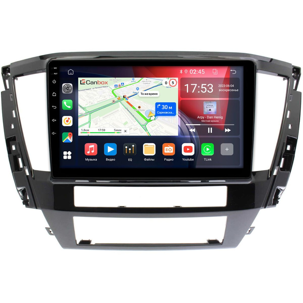 Штатная магнитола Canbox RS10-735 для Mitsubishi Pajero Sport 3, Montero 3 2019-2024 на Android 10 (IPS #1