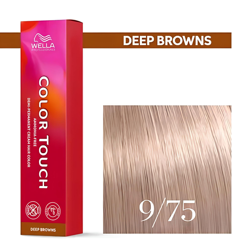 Профессиональная оттеночная краска для волос Wella Professionals Color Touch 9/75 очень светлый блонд #1