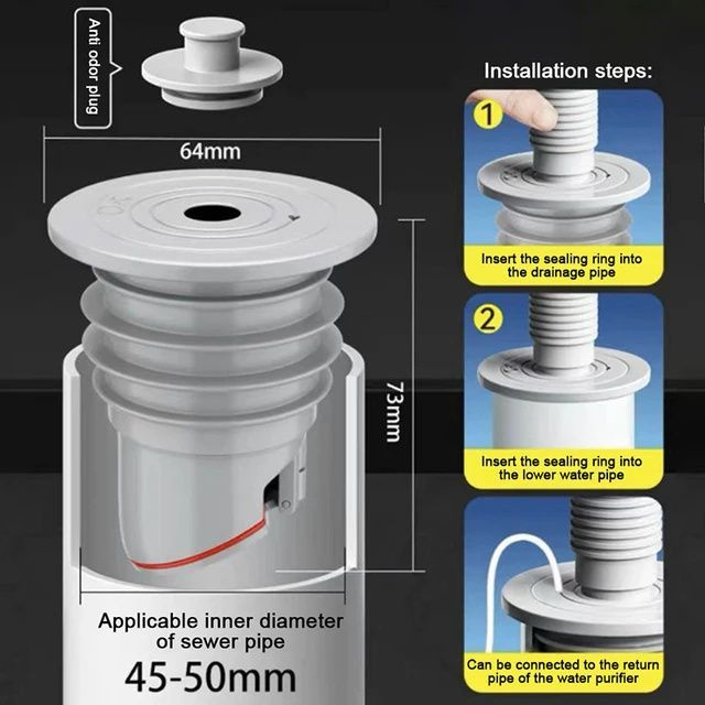 Сифон сухой выпуск слив для раковины с клапаном переливом/Обратный ...