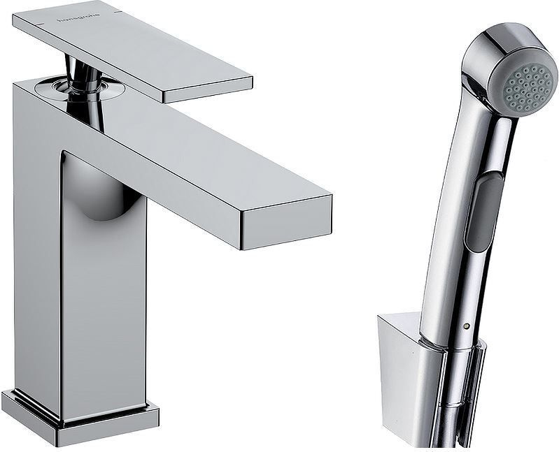 Смеситель Hansgrohe 73210000 для раковины, с гигиеническим душем  #1