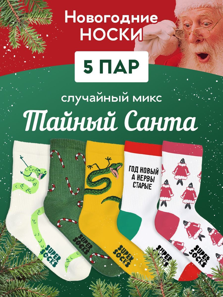 Носки SUPER SOCKS, 5 пар #1