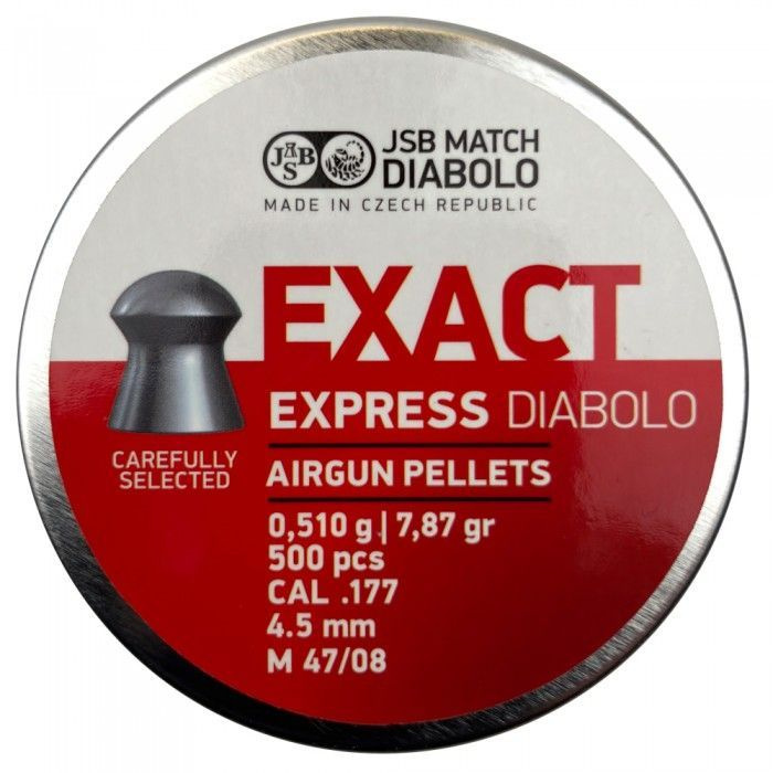 Пули для пневматики JSB Exact Express Diabolo 4,5 мм 0,51 г (500 шт) #1