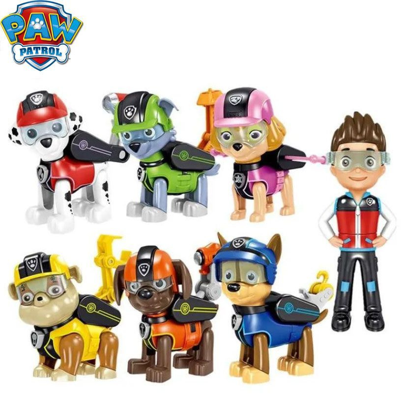 Набор Детские игрушки Щенячий патруль/Капитан Райдер/ 7шт (пакет ...