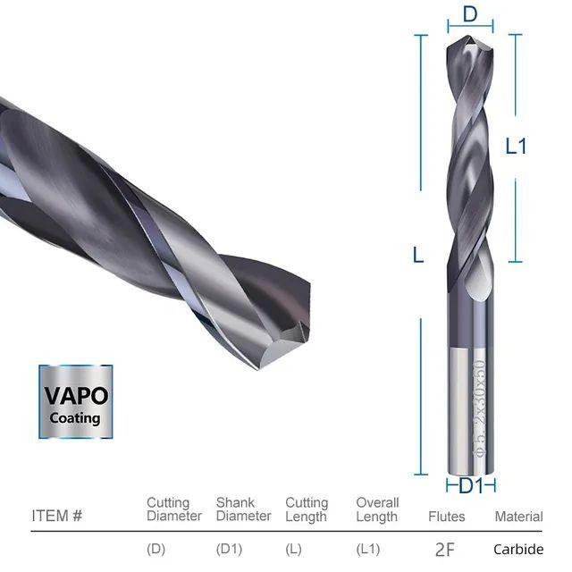 Сверло спиральное XCAN по металлу, 11х35х70мм, титановое покрытие  #1