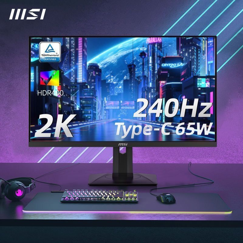 MSI 27" Монитор MSI G274QPX,2K,240HZ, черный, черный матовый купить на ...