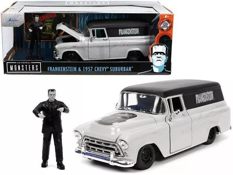 Машина JADA 32191 1/24 1957 CHEVY SUBURBAN WITH FRANKENSTEIN FIGURE #1