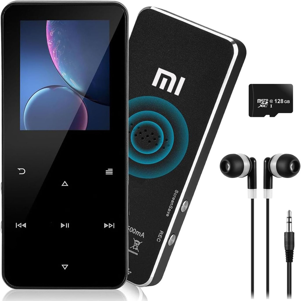 Xiaomi MP3-плеер c Bluetooth 144 ГБ, FM плеер c наушниками, HI-FI ...