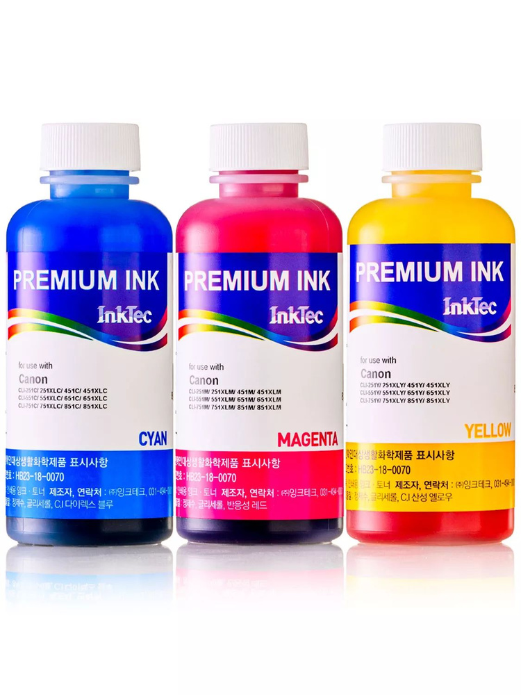 Чернила InkTec ink-PG-745-CL-746, Набор CMY, для струйного