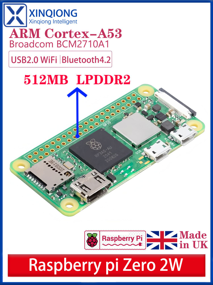 Raspberry Pi Zero 2W 1ГГц SDRAM Bluetooth BLE и WiFi Pi 0 2 Вт купить ...