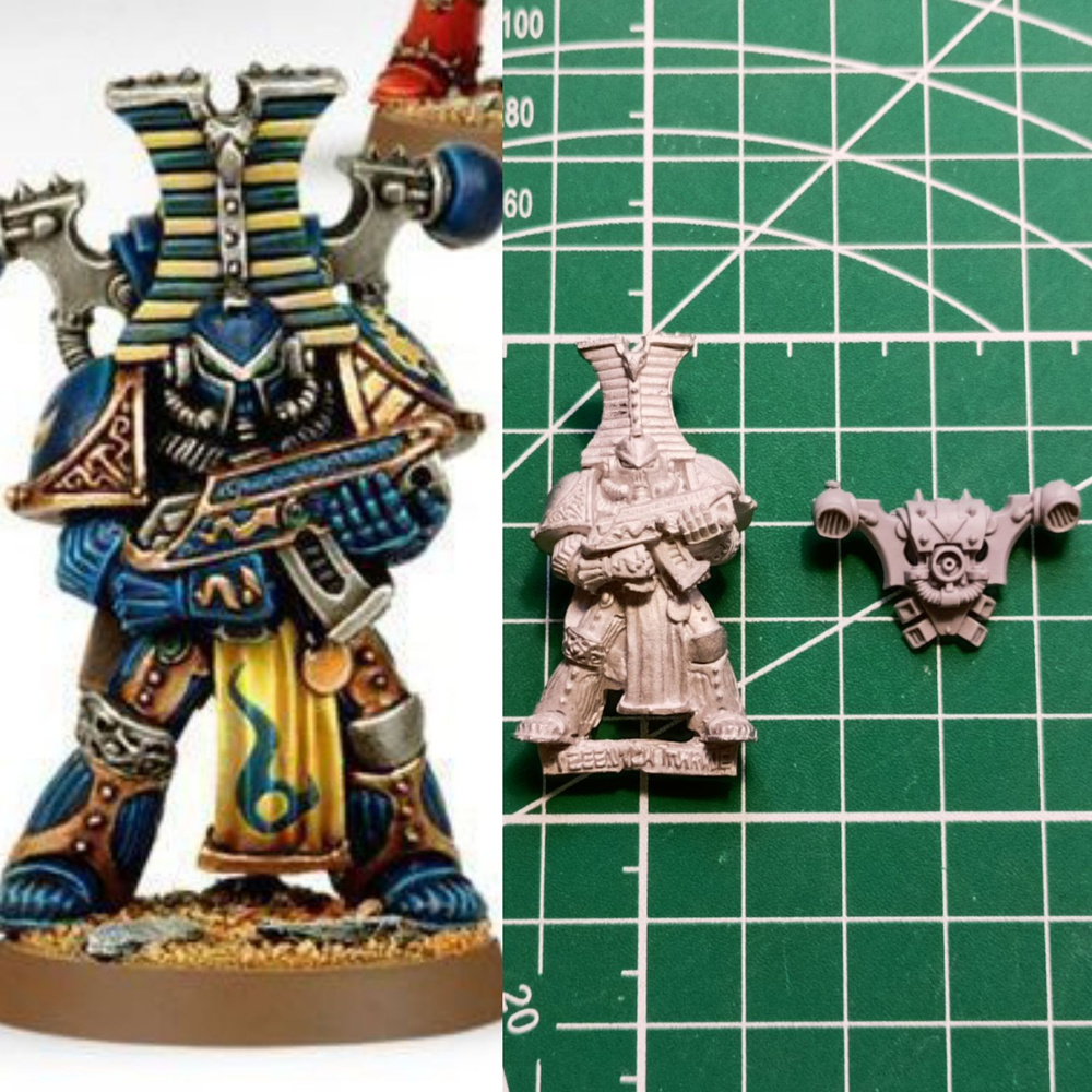 Thousand Sons Space Marine 1990 Chaos Rogue Trader Warhammer миниатюра металл #1