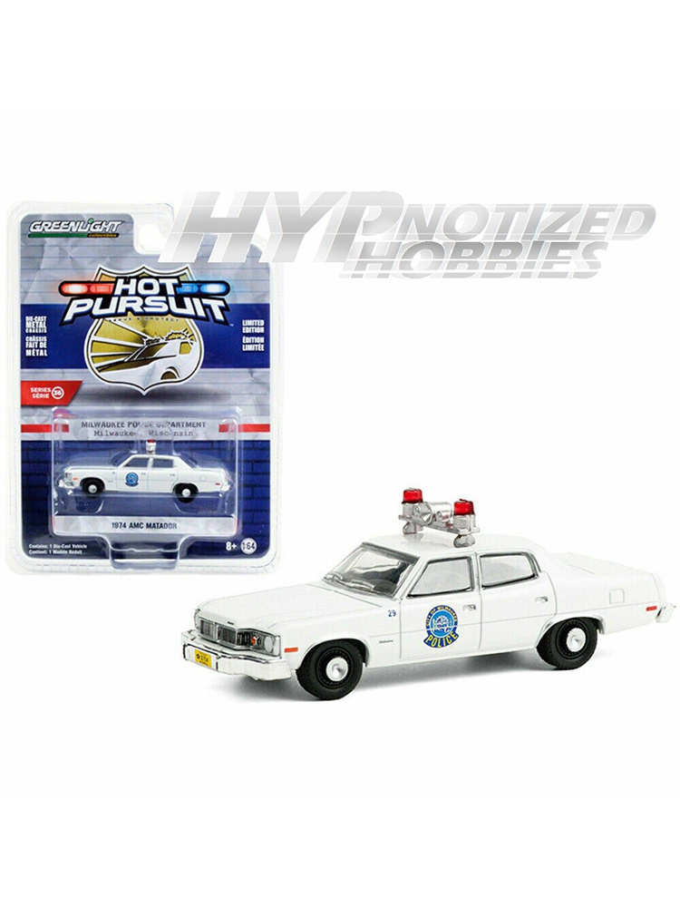 Greenlight 1:64 1974 Dodge Monaco Montreal Police Car - Diecast