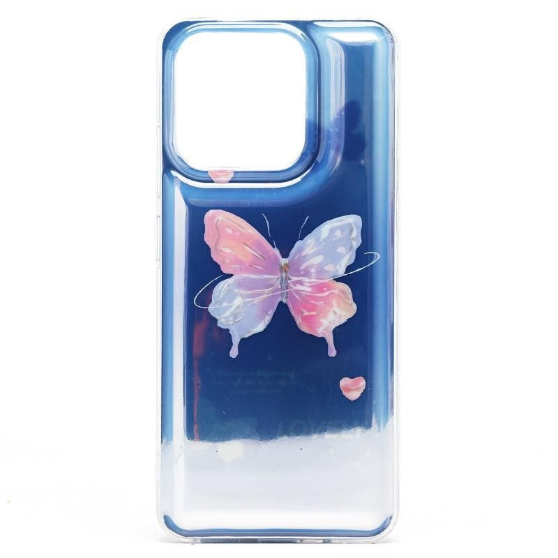 Чехол для Xiaomi Poco C55 (22127PC95I), Redmi 12C (22120RN86G) силиконовый (рис. 339) <голубой> #1