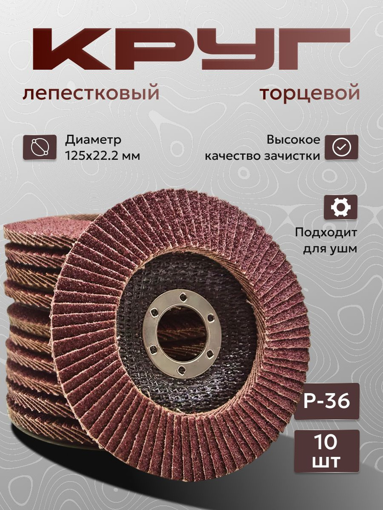 Razaian strong tools Круг шлифовальный 125 x 9 x 22.2; P36 #1