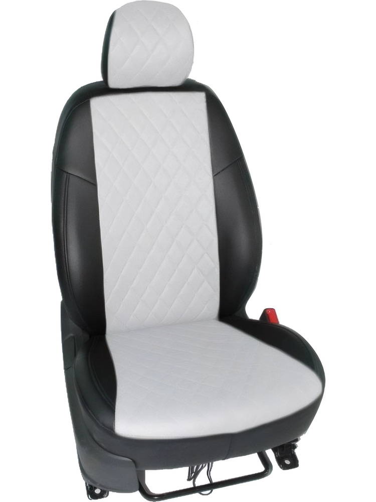 Чехлы из экокожи Ромб для Hyundai Solaris II SD (зад. сид. 60/40) 2017-2022 Seintex 91200 #1