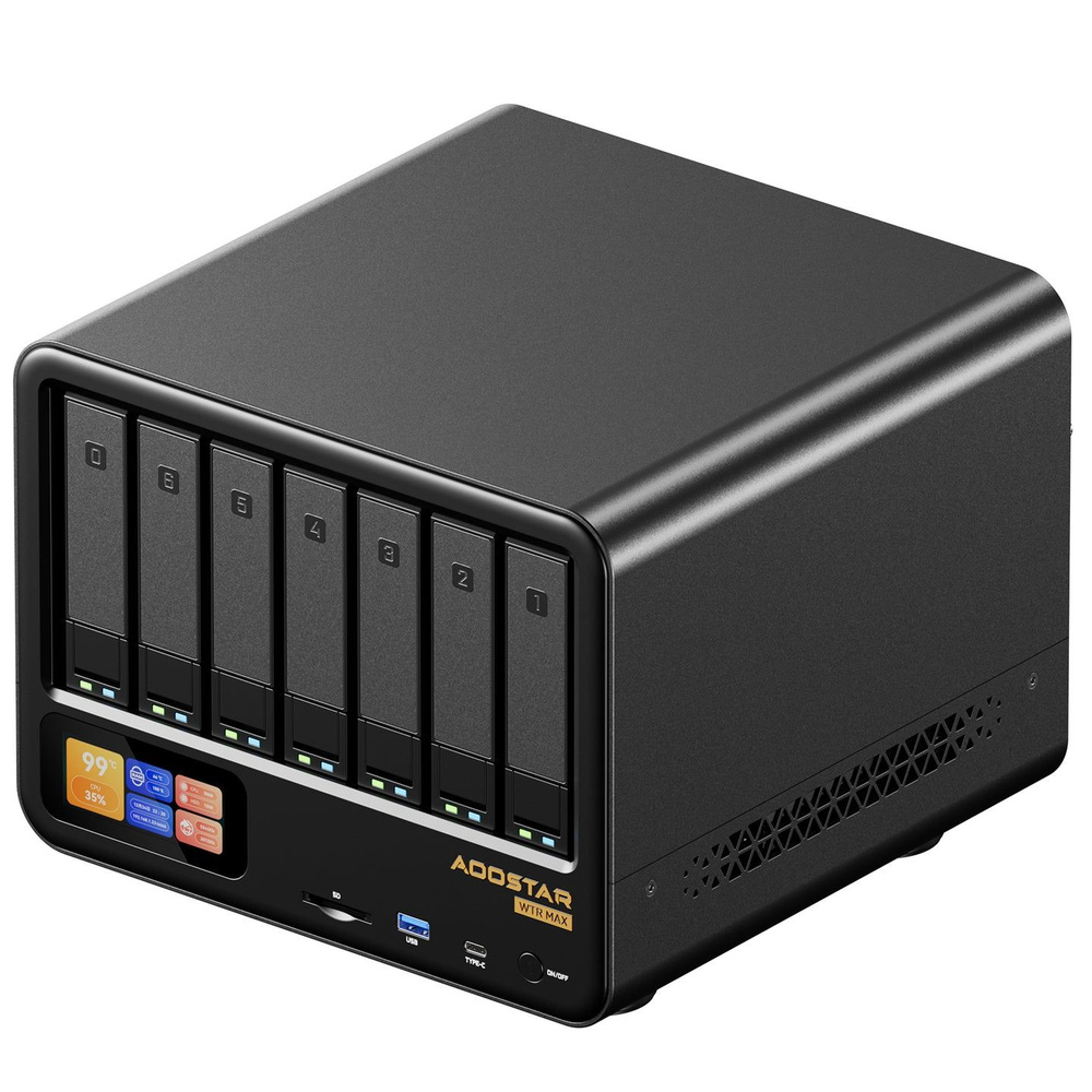 AOOSTAR Мини-ПК AOOSTAR WTR MAX Мини-ПК (AMD Ryzen 7 PRO 8845HS, RAM Отсутствует, AMD Radeon 780M, Без #1