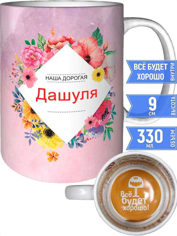 Кружка наша дорогая Дашуля - всё будет хорошо внутри #1