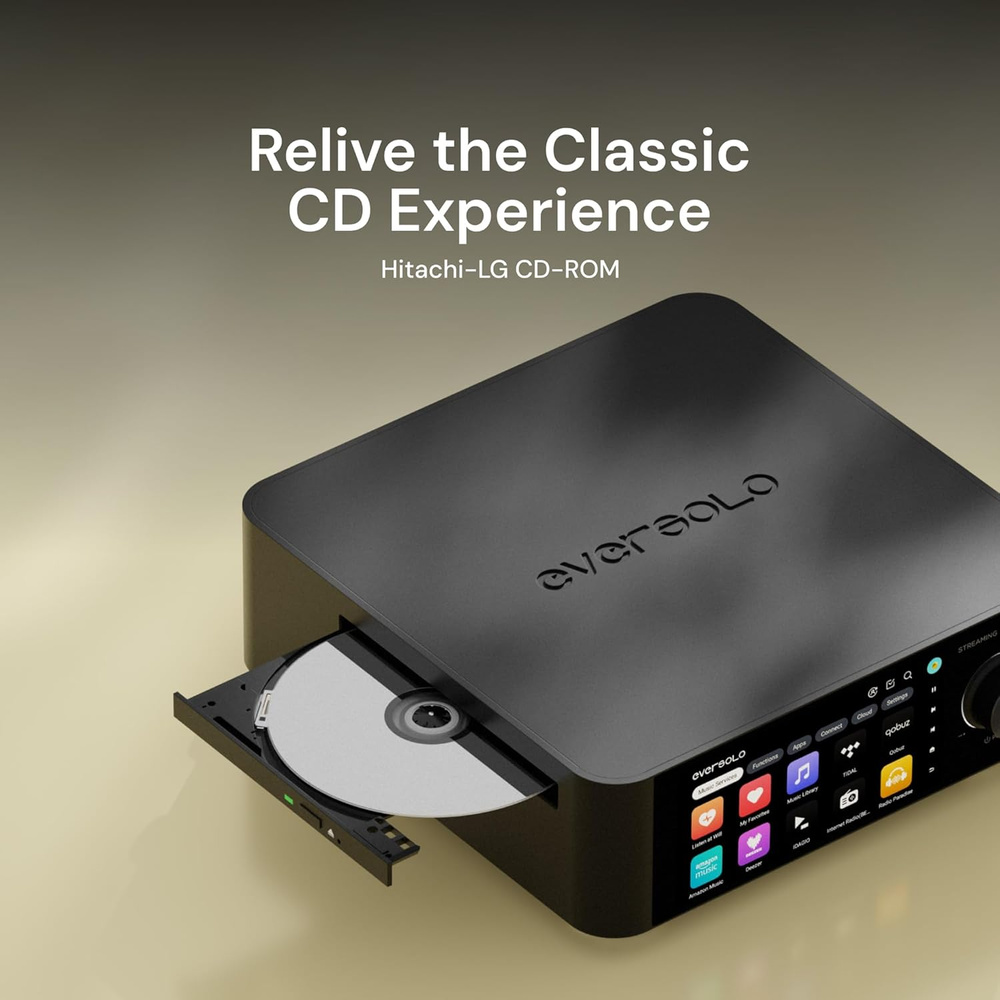 CD Проигрыватель EverSolo Play CD Edition , HIFI,Bluetooth, Wi-Fi ...