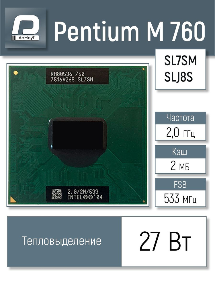 Intel Pentium M 760 @ 2843.16 MHz - CPU-Z ATOR