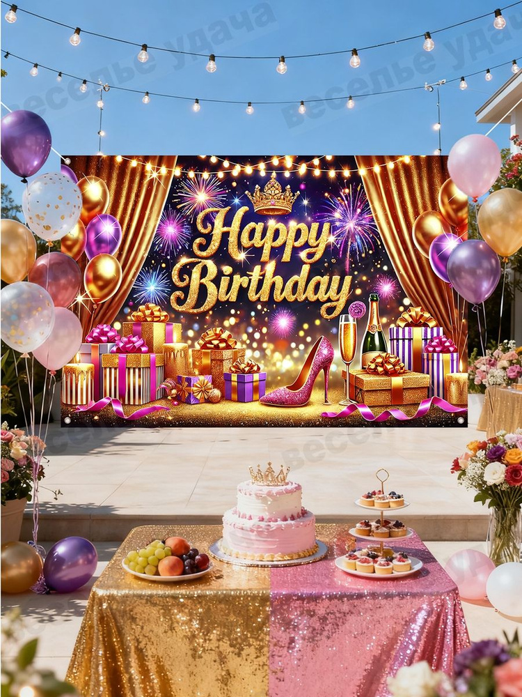 Баннер для праздника, 150 см х 100 см #1