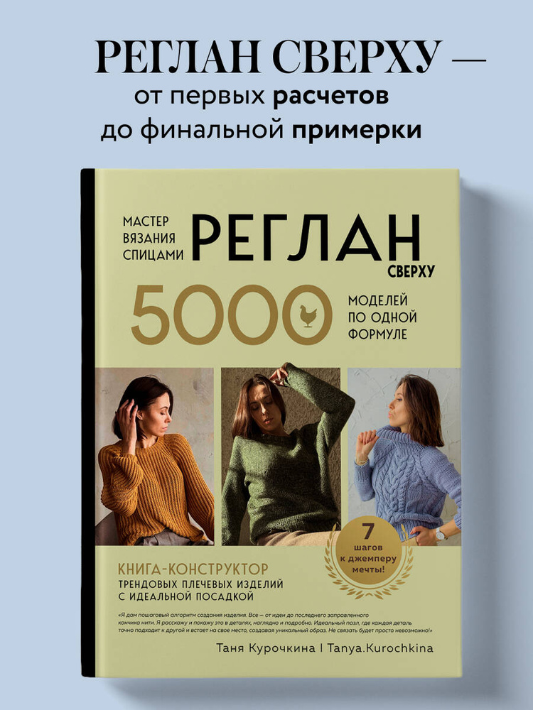 Мастер вязания спицами. РЕГЛАН сверху. 5000 моделей по одной формуле. Книга-конструктор трендовых плечевых #1