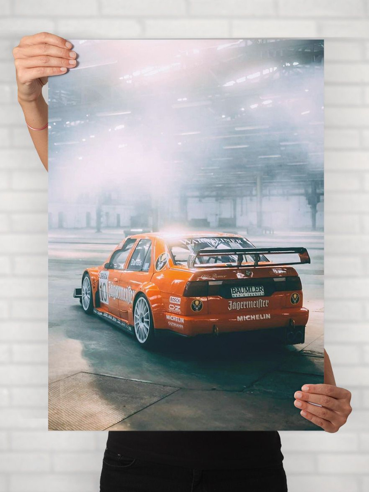 Плакат на стену для интерьера Легенды Авто (Альфа Ромео 155 V6 - Alfa Romeo 155 V6 Ti DTM) - Постер по #1