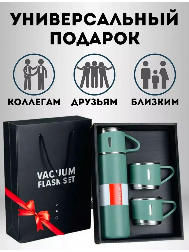 Термос, зеленый #1