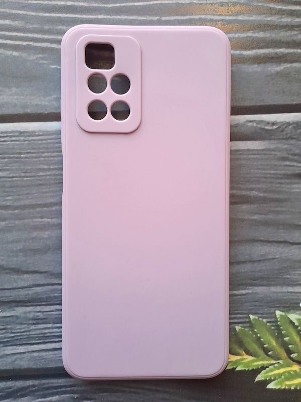 Силиконовый чехол для Xiaomi Redmi 10 Soft-touch, с защитой камеры, цвет: сиреневый #1