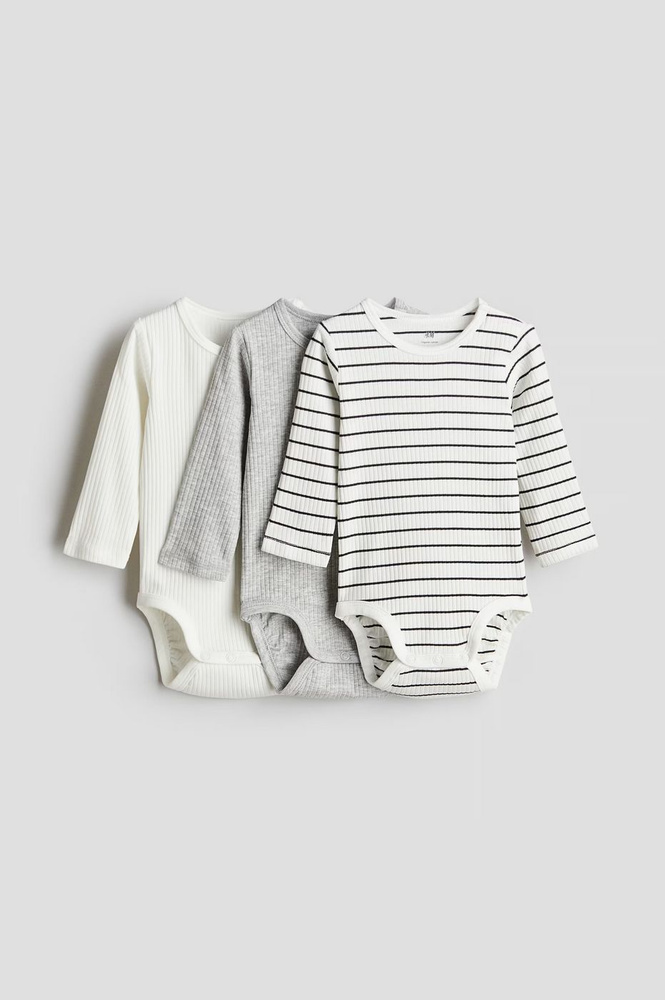 Боди H&M Basic, 3 шт #1