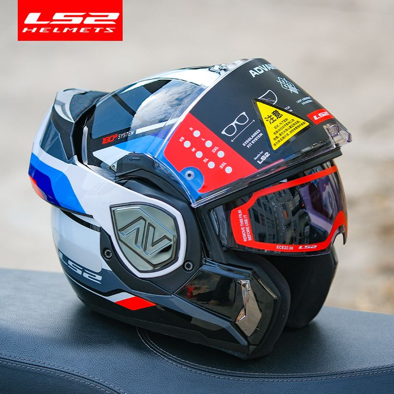 LS2 HELMETS Мотошлем, цвет: черный, белый, размер: L #1