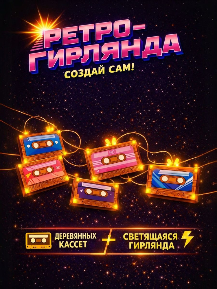 Набор для творчества, детский, "Ретро гирлянда", #1
