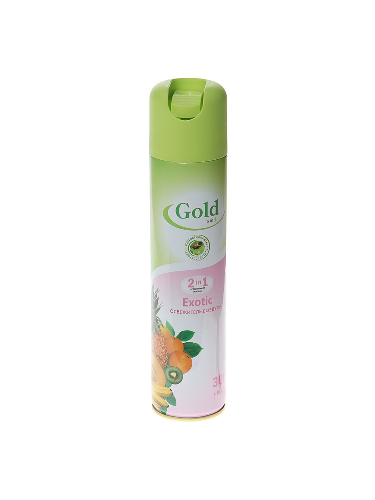 Освежитель воздуха Gold Wind Exotic, аэрозоль для дома и офиса, нейтрализатор запахов, 300 мл #1