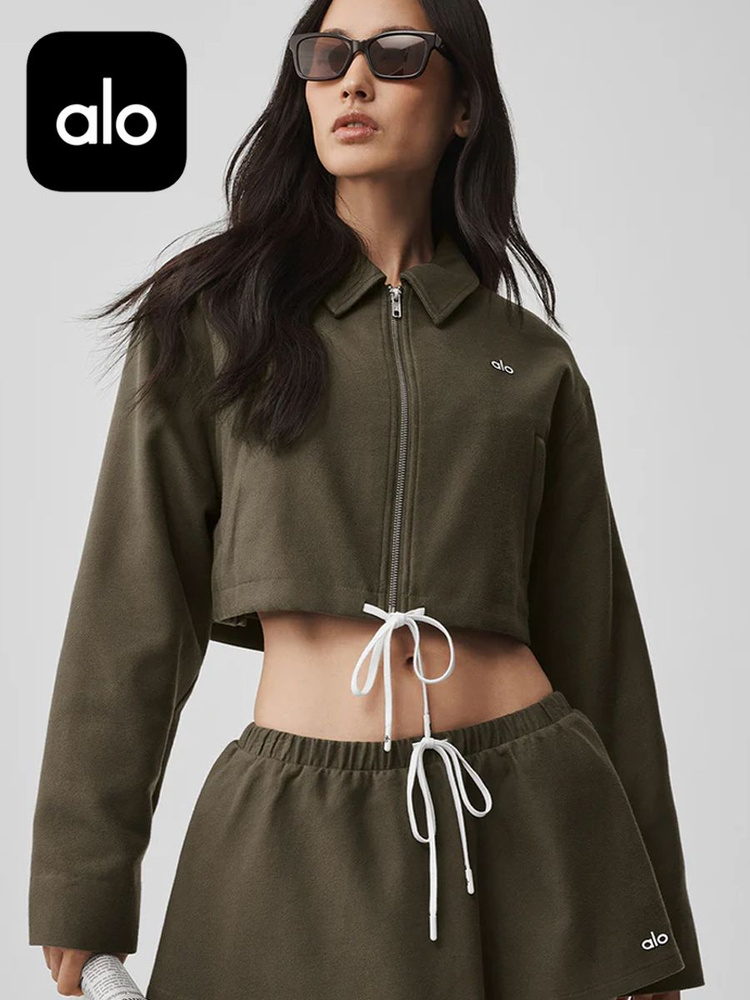 Куртка Alo Yoga Cropped Fan Favorite Full Zip Jacket #1