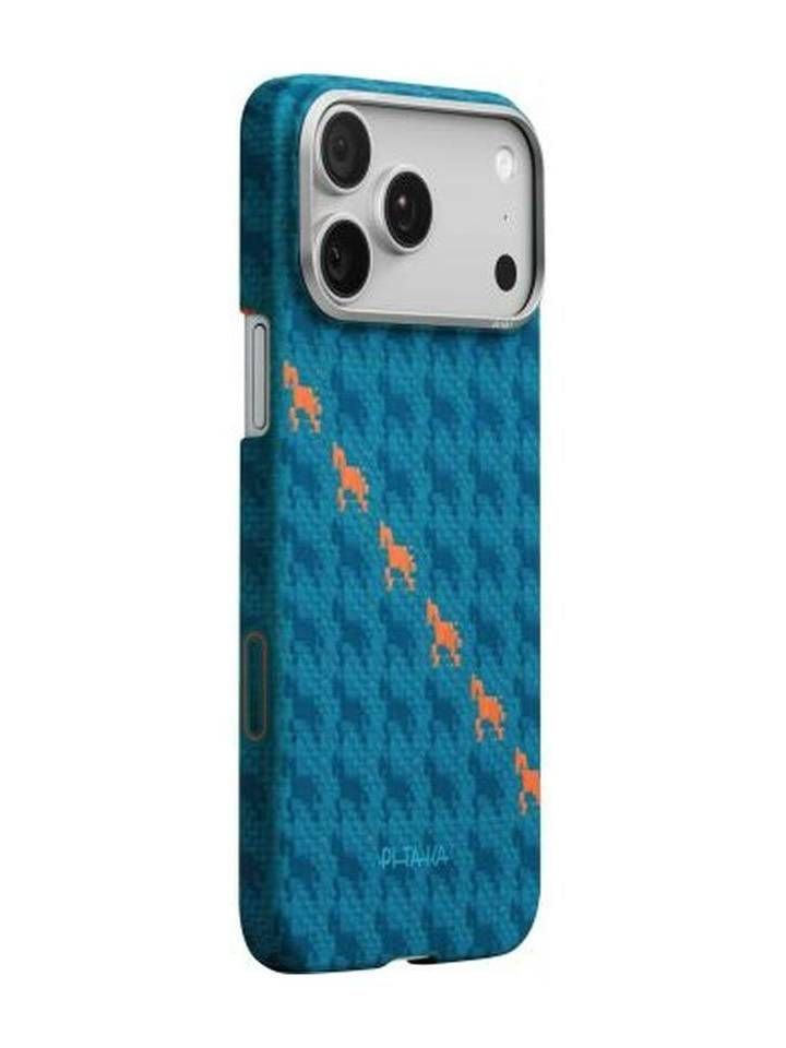 Pitaka HR1702P Happiness Rides Indigo Ultra-Slim Case iPhone 17 Pro Чехол для смартфона, синий #1