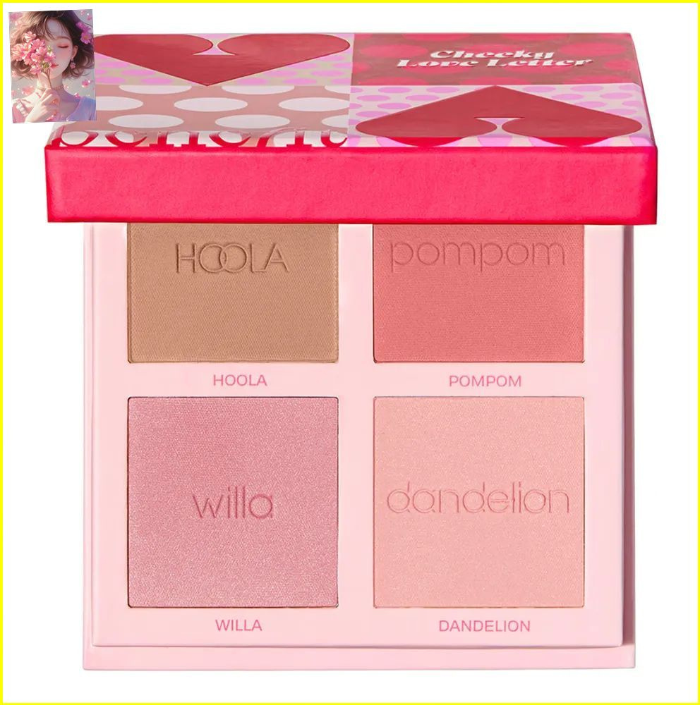BENEFIT COSMETICS Cheeky Love Letter палетка румян и бронзера #1