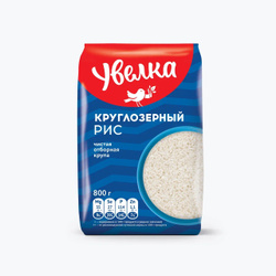 Рис Увелка Белый круглозерный, 800 г Скидки недели