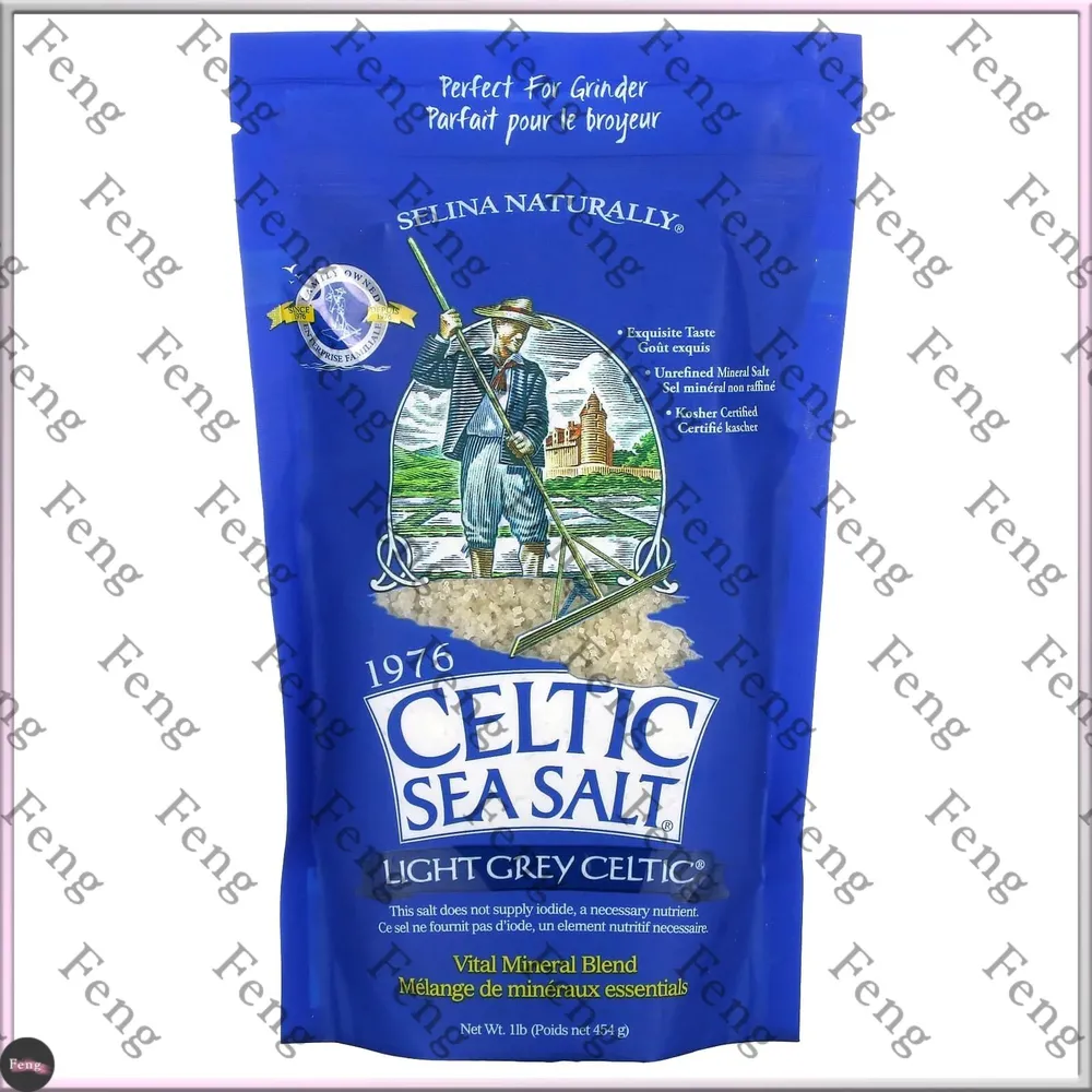 Celtic Sea Salt, Light Grey Celtic, Кельтская соль / смесь основных минералов, серый, 454 гр, средний помол, 454 г, фото 2