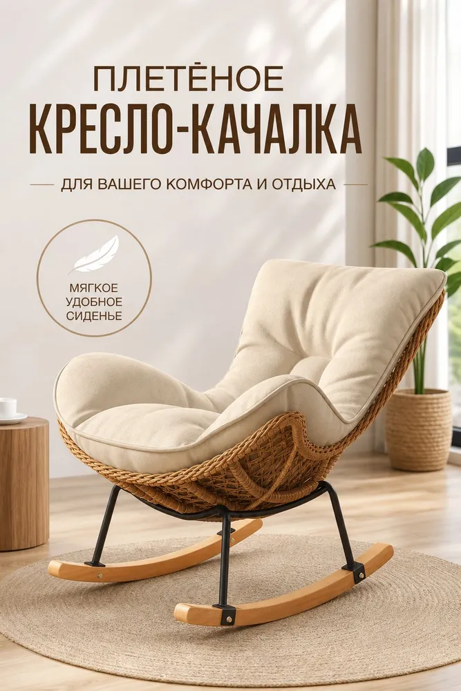 Кресло-качалка, 73х95 см, 73x95 см