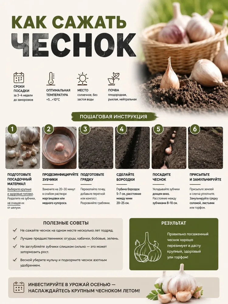Чеснок на посадку Сибирский гигант 6 штук, вариант, фото 4
