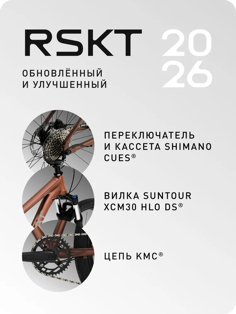 29" Велосипед Raskat Roov' 26, 18" алюминий, гидравлика, Copper Rush, AL18-GDX-293, Яндекс Фабрика, вариант, фото 4