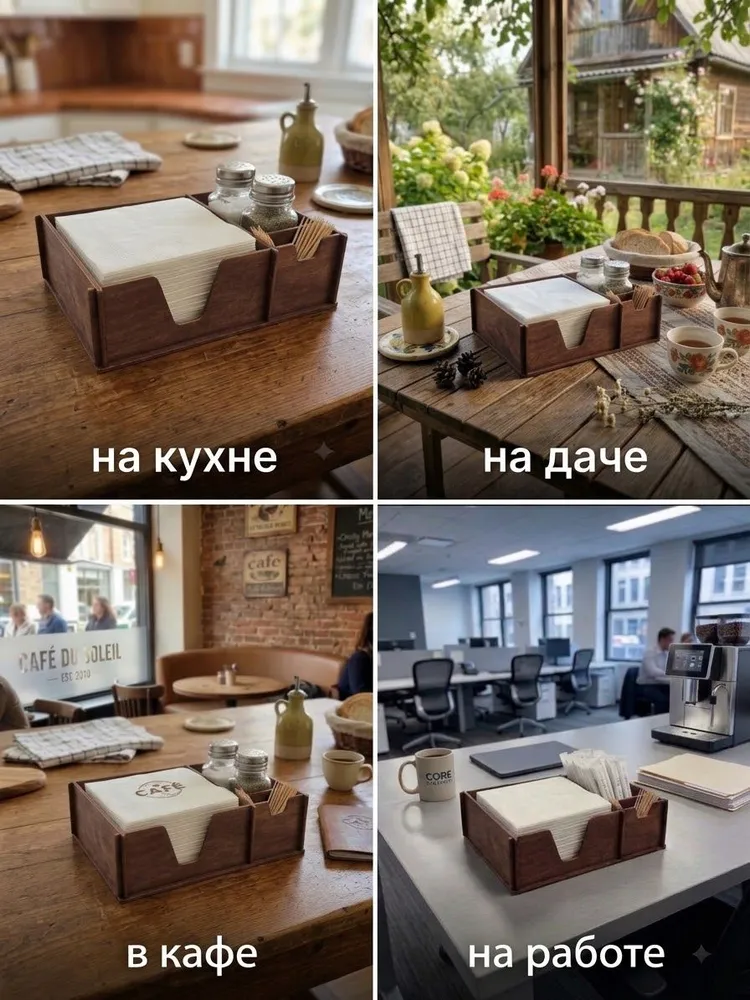 Салфетница 1 шт., 1 шт, фото 4
