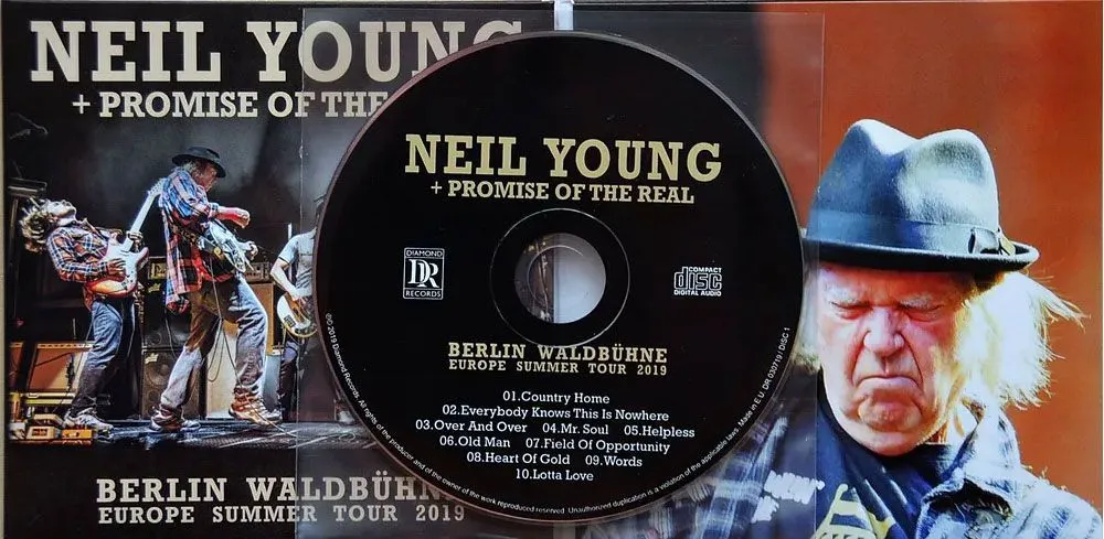 NEIL YOUNG + PROMISE OF THE REAL - BERLIN WALDBUHNE Live in Germany 2019 Europe Summer Tour 2 CD (компакт диск, концерт), вариант, фото 3