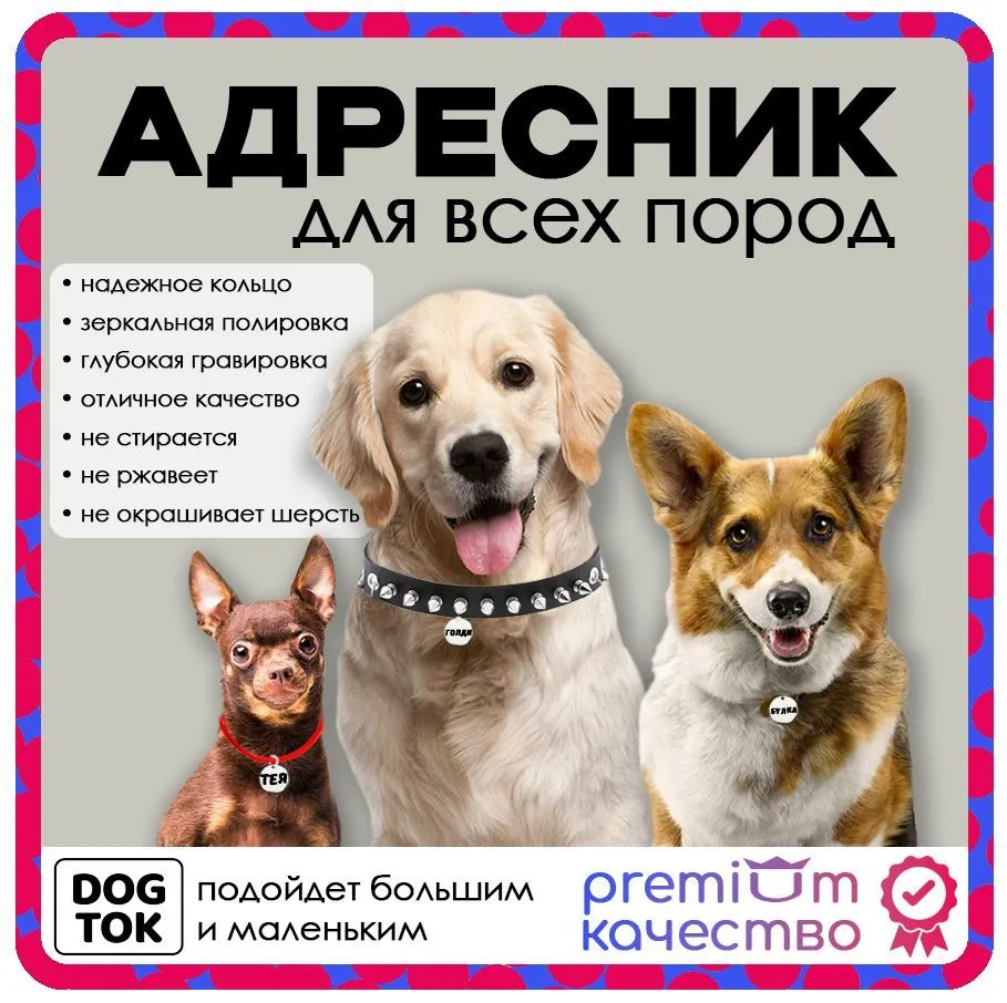 КРУГЛЫЙ АДРЕСНИК 25 мм для собак и кошек с гравировкой для всех пород, вариант, фото 5