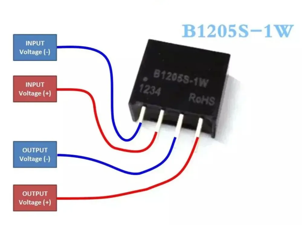 B1205S-1W преобразователь с гальванической развязкой DC/DC ( 1Вт, вход 12В, выход 5В)  #4