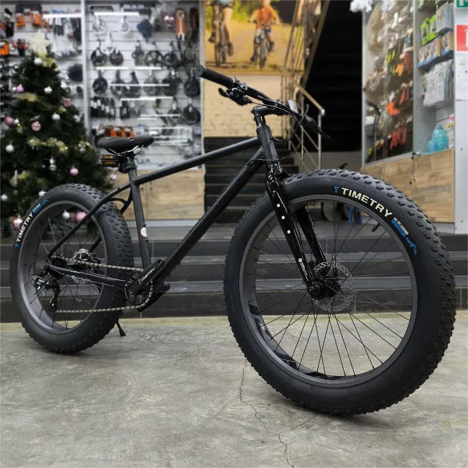 Горный фэтбайк TIMETRY BREND ORIGINAL TT222, 26 колеса, 8 скоростей, Красный, черный