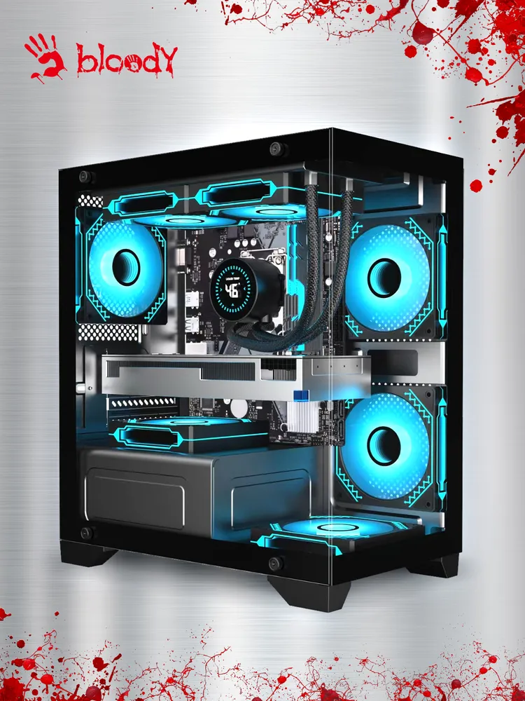 корпус для пк BLOODY BD-CC103 mATX Mini-Tower, без БП, вариант